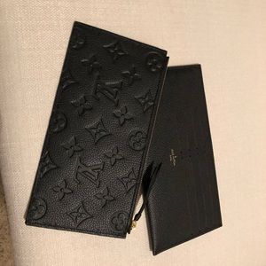 Louis Vuitton inserts.